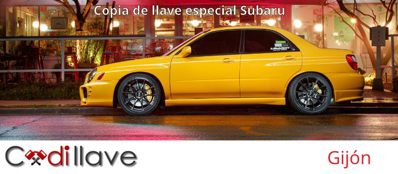 Copias de llaves de Subaru en Gijón