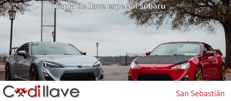 Copias de llaves de Subaru en Guipuzcoa